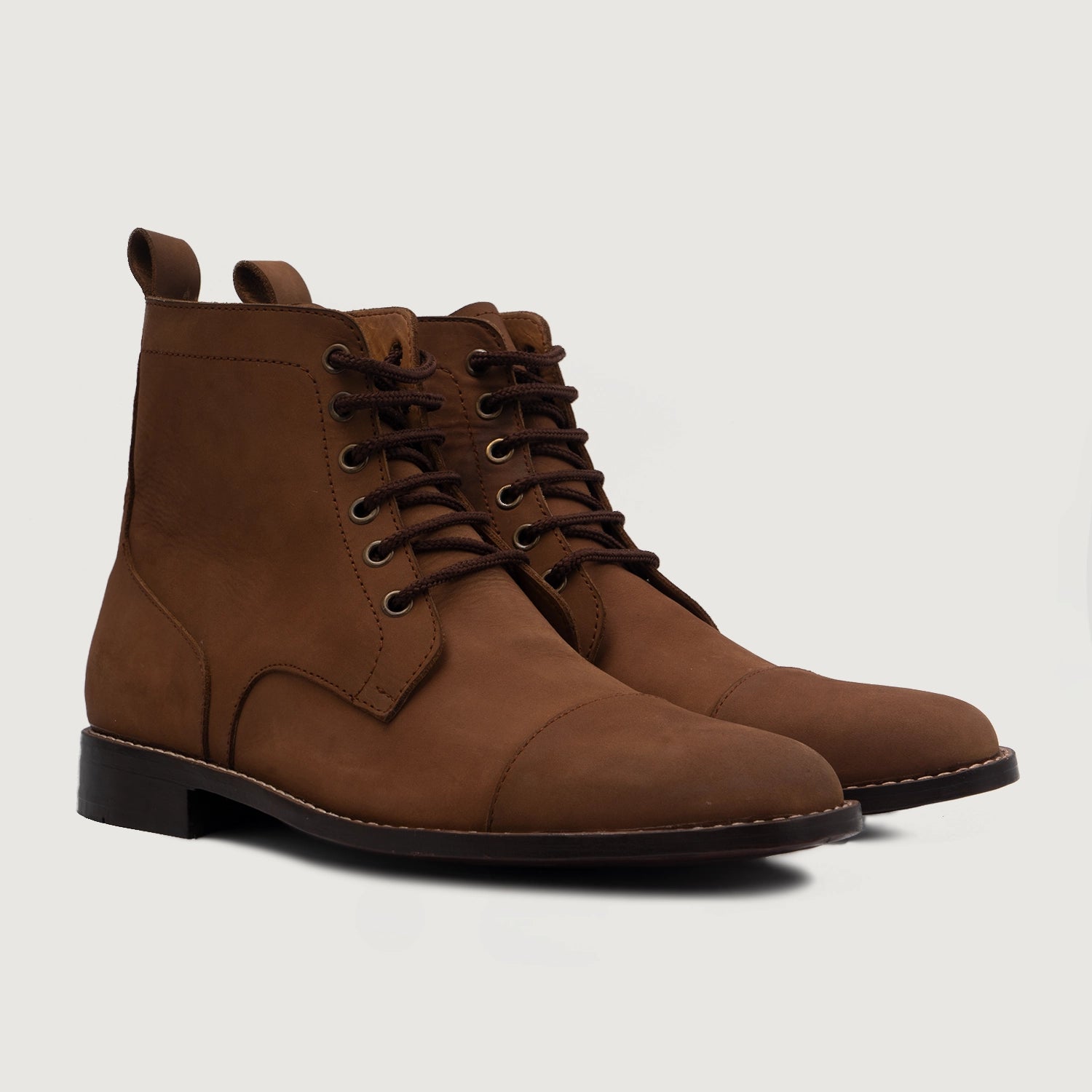 Senator size 11.5 Men\'s Brown Leather Boots Senator Brown | Free Shipping | Shoes From Shoes For Crews  main image 2