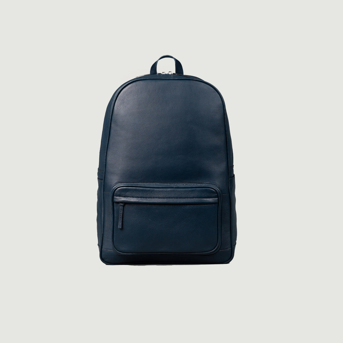 blue leather backpack outfit The Philos Midnight Blue Leather Backpack For Men & Women