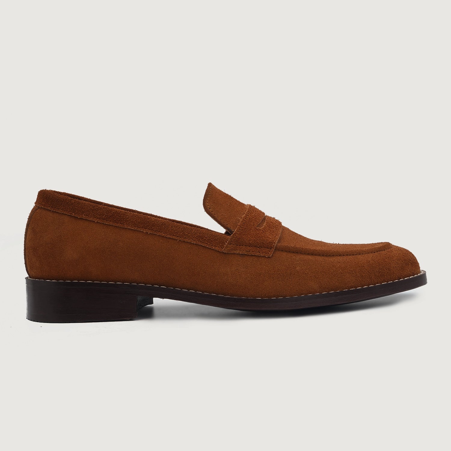 Baxton Brown Suede Leather Loafers For Men - The Jacket Maker