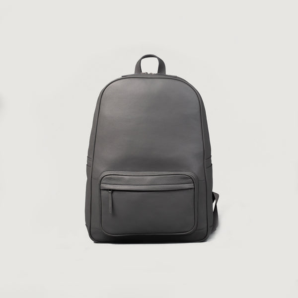 The Philos Grey Leather Backpack – Men & Women – The Jacket Maker