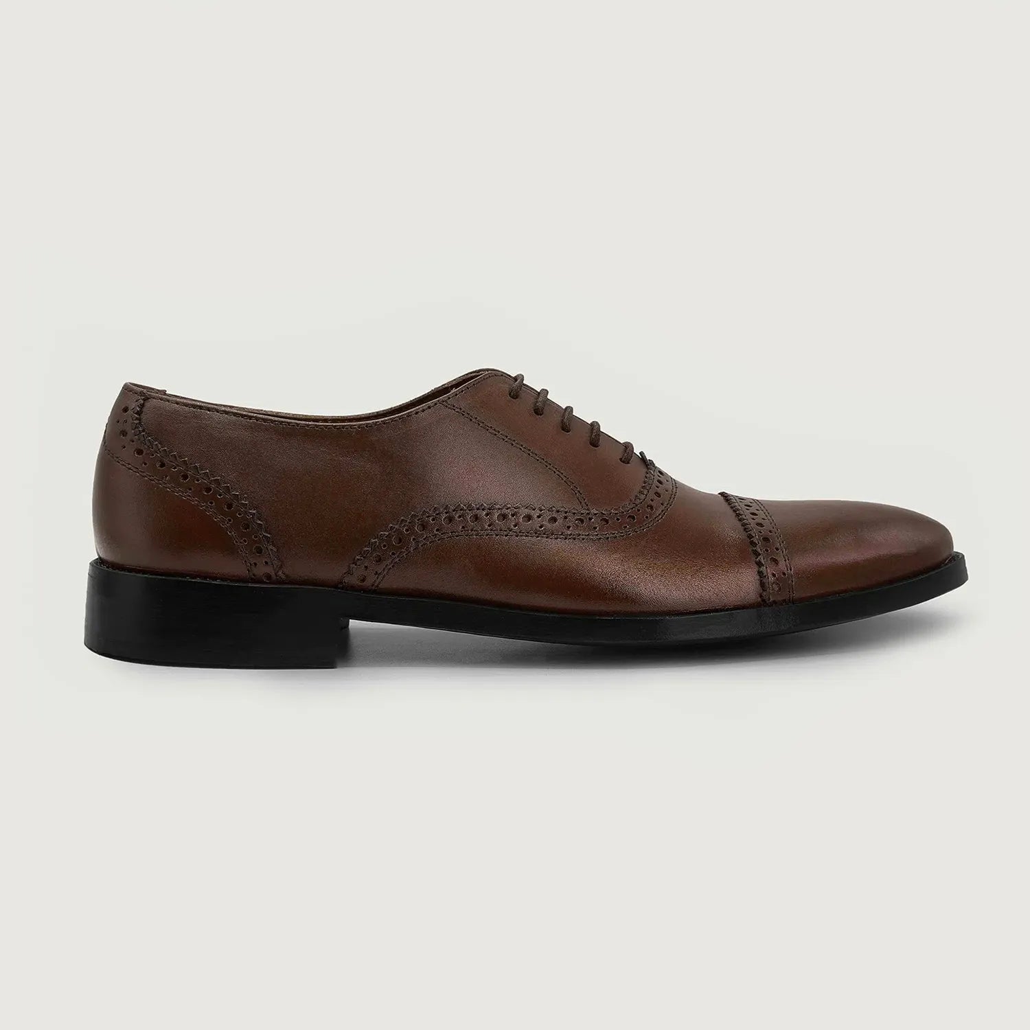 Greyson Brogues Oxford Brown Leather Shoes – The Jacket Maker