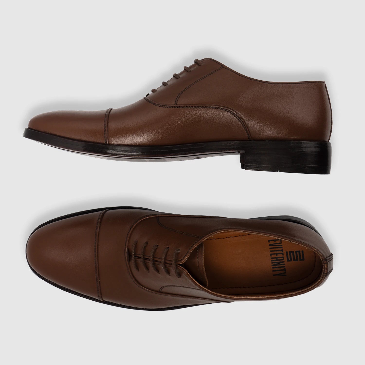 Professor Oxford Brown Leather Shoes For Men - The Jacket Maker Professor Oxford Brown Leather Shoes For Men - The Jacket Maker