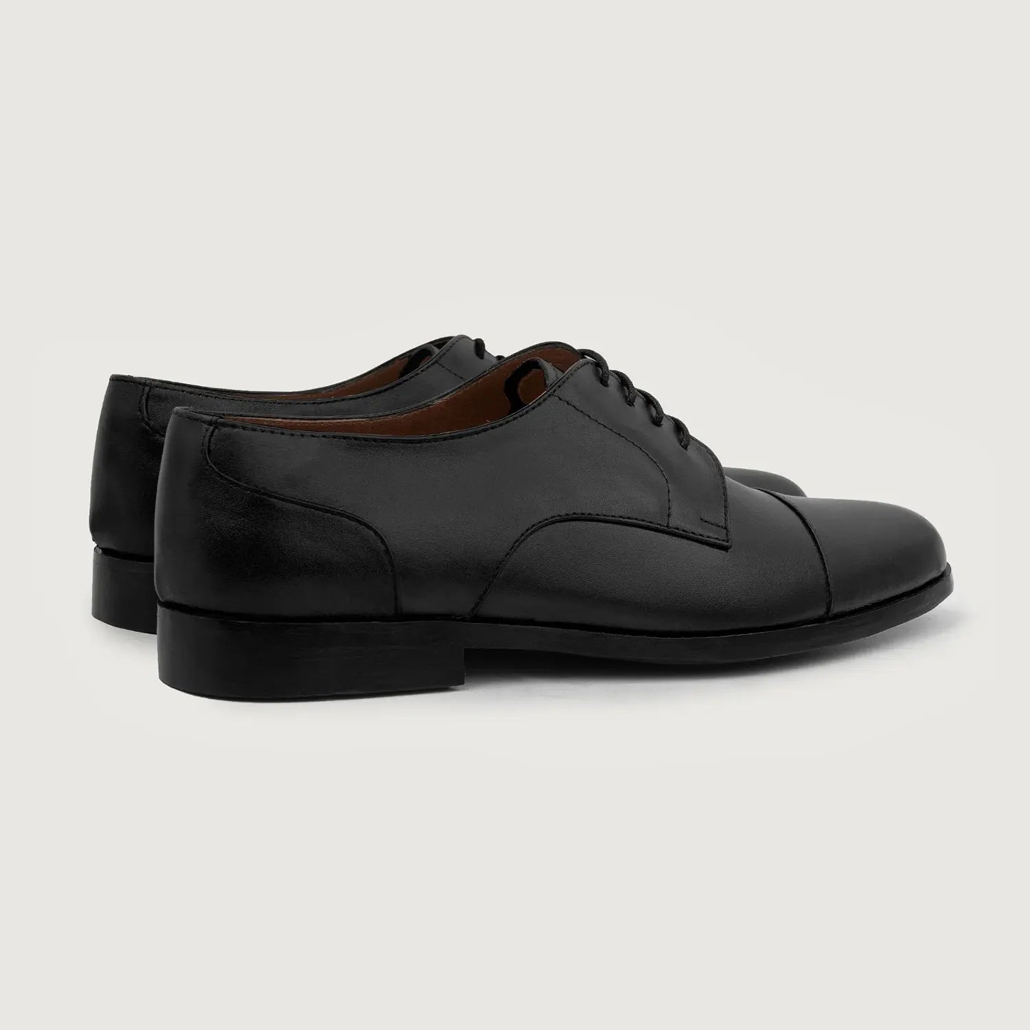 Attorney Derby Black Leather Shoes – The Jacket Maker