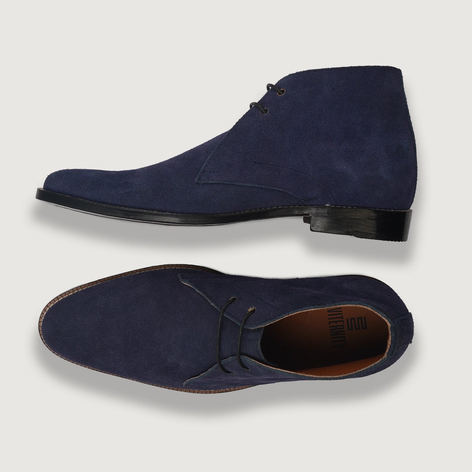 NWOT Bed Stu Dreck Navy Blue Leather & Suede Chukka Casual Work Boot SZ 10.5 Classic Chukka Boots- Navy by Lethato main image 3