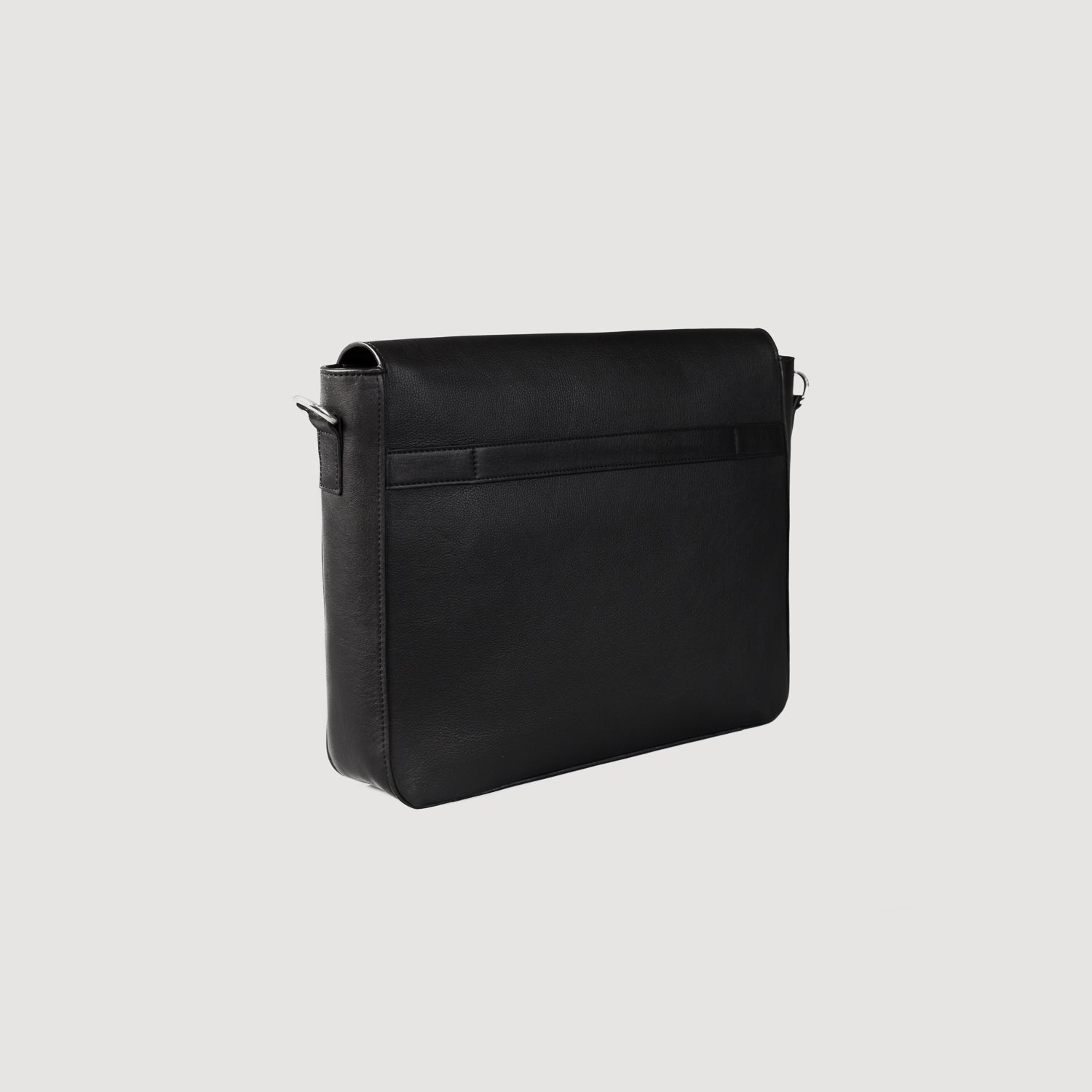 The Carismatico Black Leather Messenger Bag For Men & Women - The