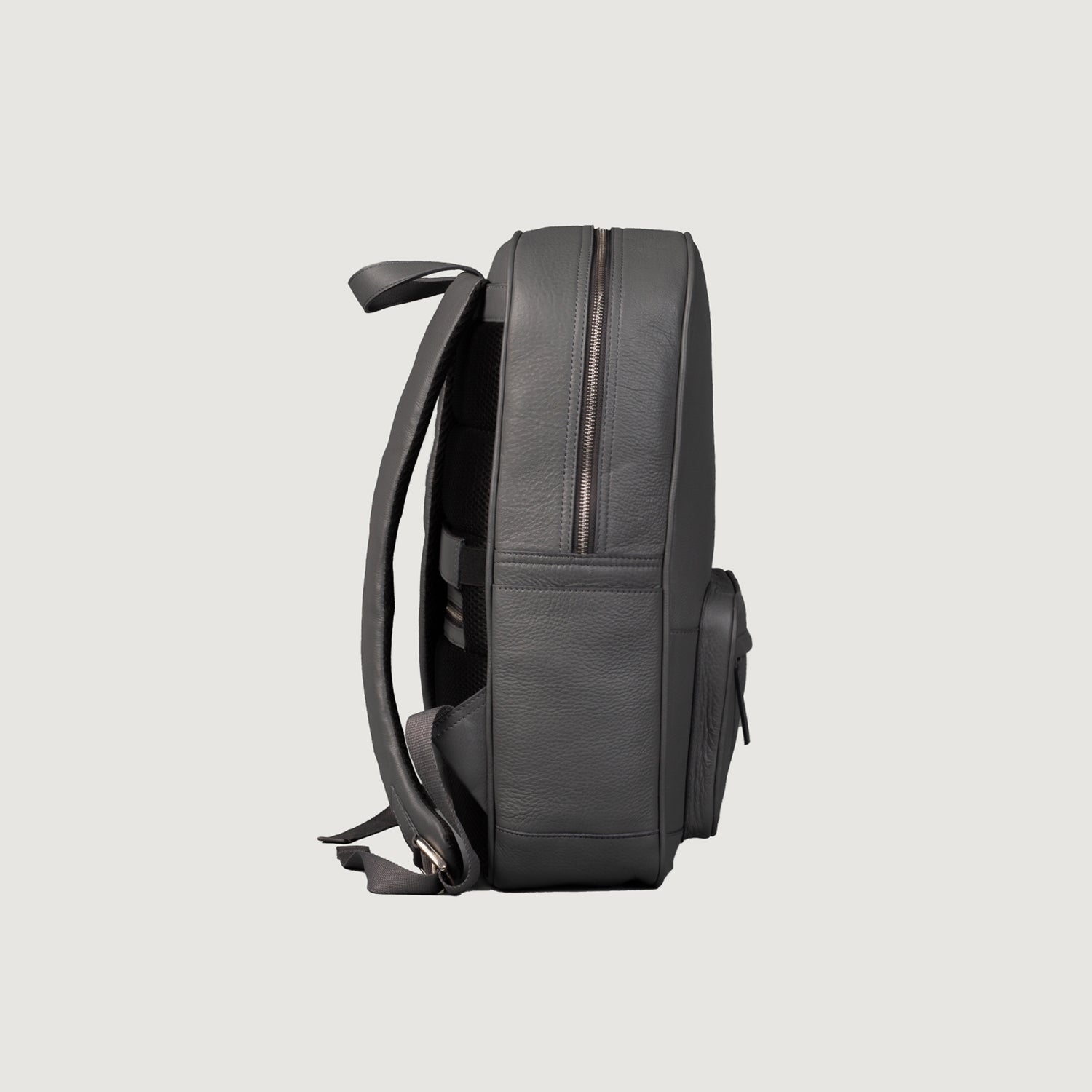 dark gray leather backpack The Philos Grey Leather Backpack – Men & Women – The Jacket Maker