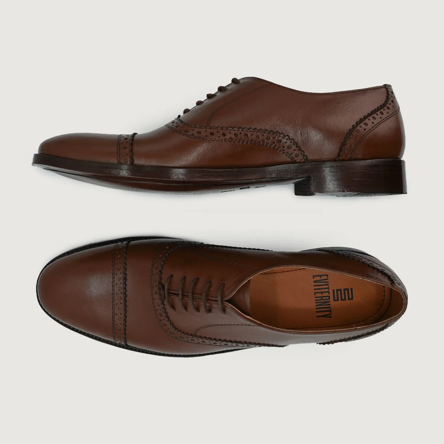 Greyson Brogues Oxford Brown Leather Shoes – The Jacket Maker