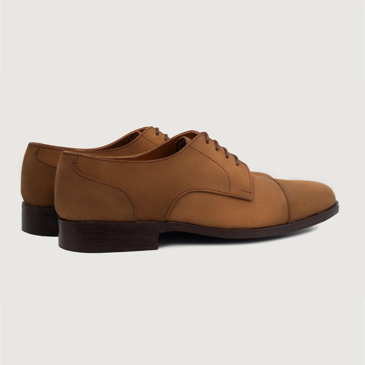 Attorney Derby Brown Nubuck Leather Shoes – The Jacket Maker