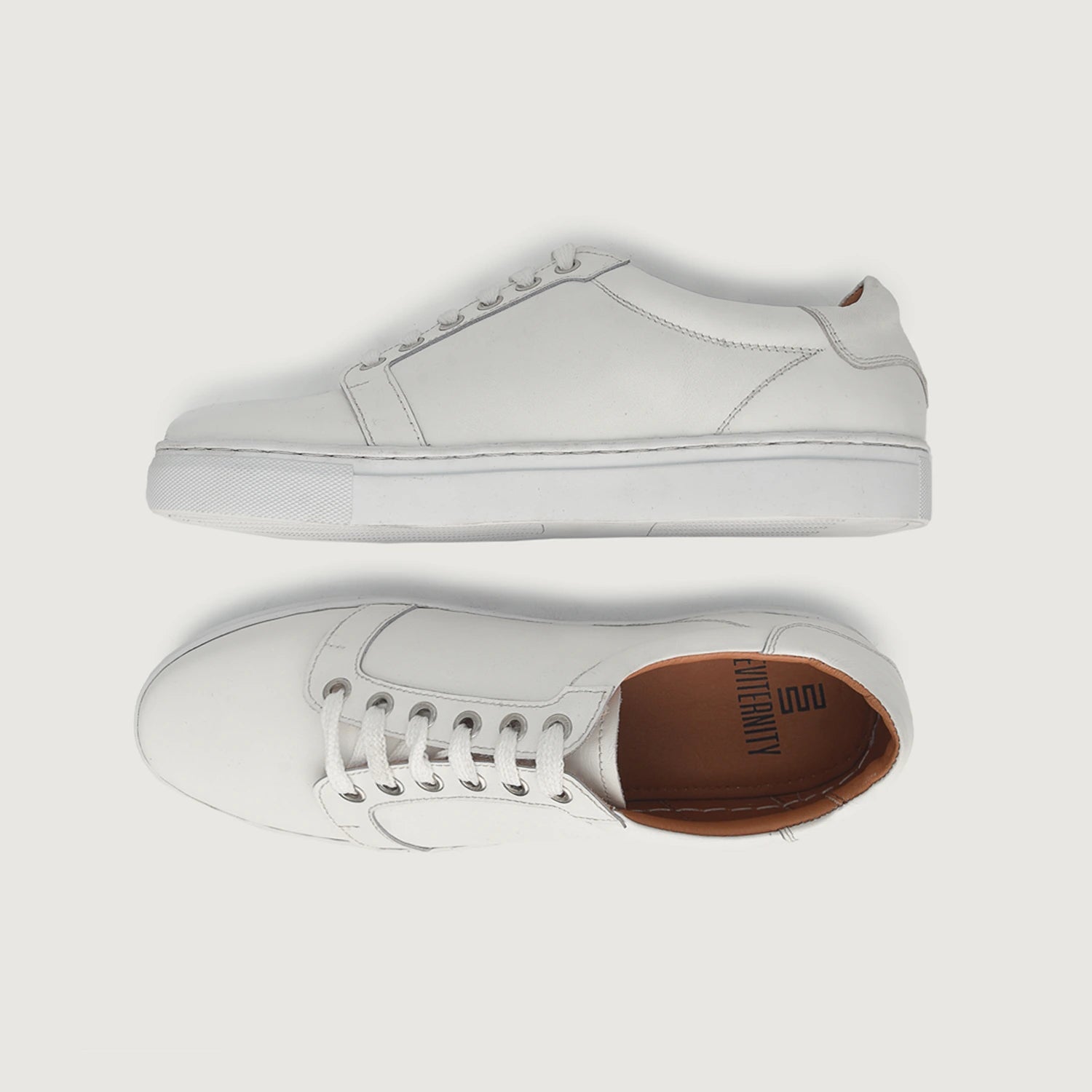 Carter Runn White Leather Sneakers The Jacket Maker Carter Runn White Leather Sneakers The Jacket Maker