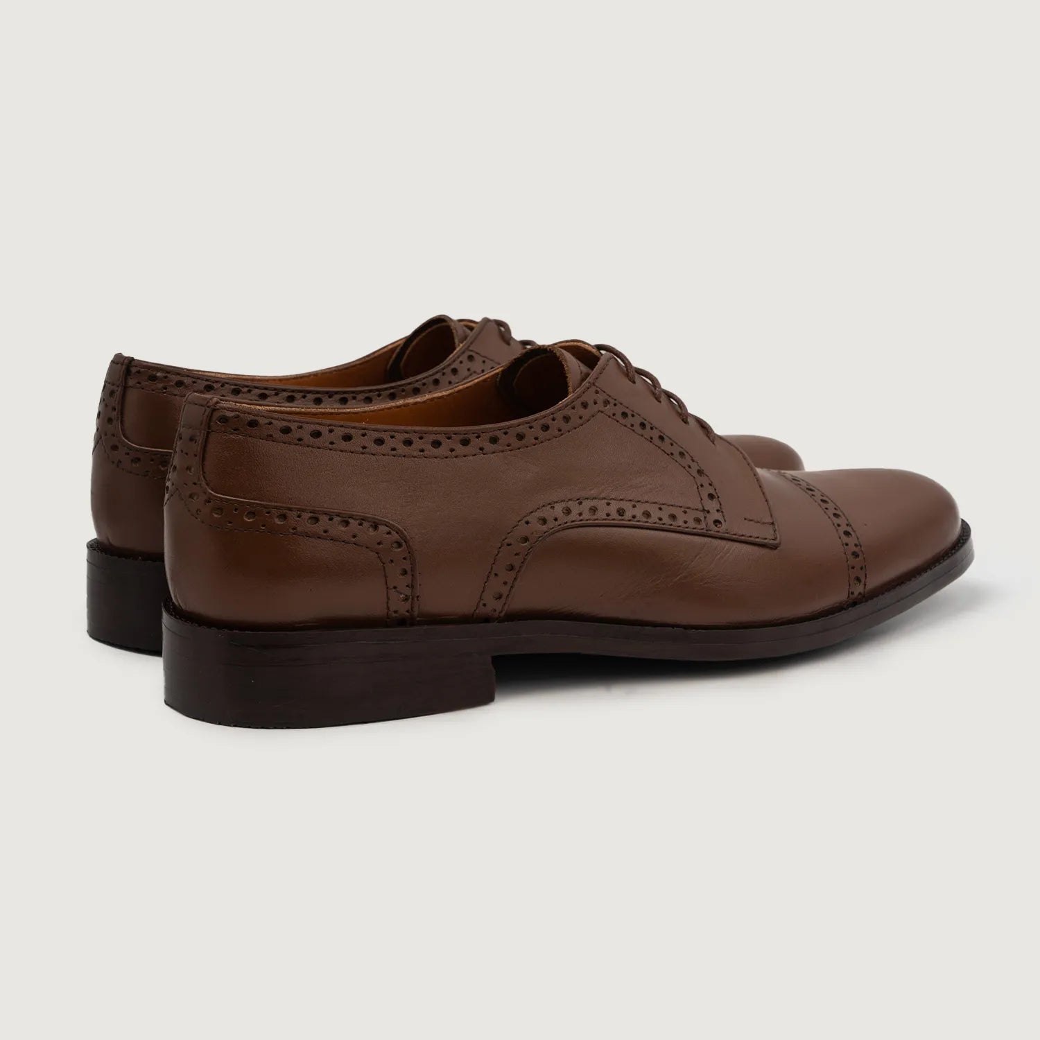 その他 TEN BDP PIQUE BROWN L Dirk Brogues Derby Brown Leather Shoes For Men - The Jacket
