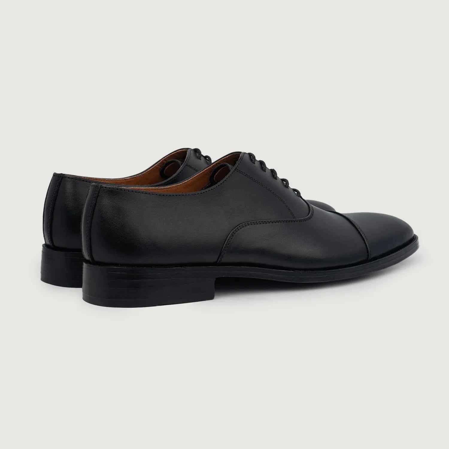 Professor Oxford Black Leather Shoes – The Jacket Maker