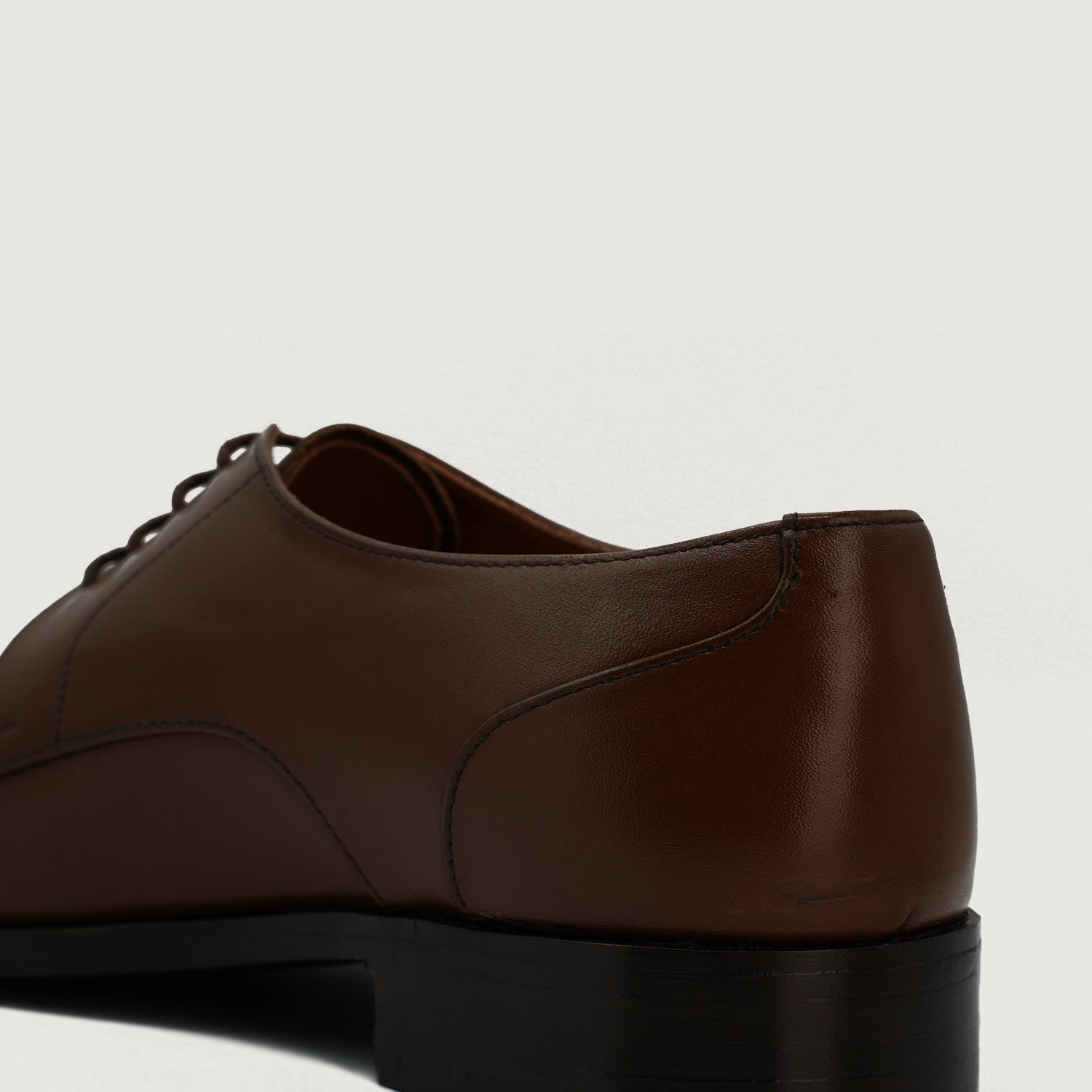 Attorney Derby Brown Leather Shoes For Men