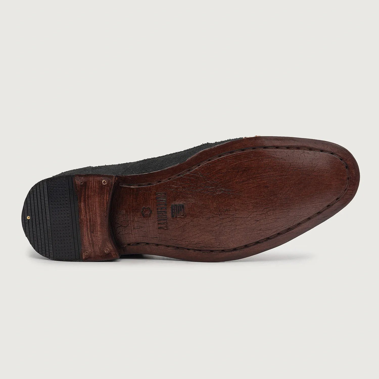 Attorney Derby Black Suede Leather Shoes For Men