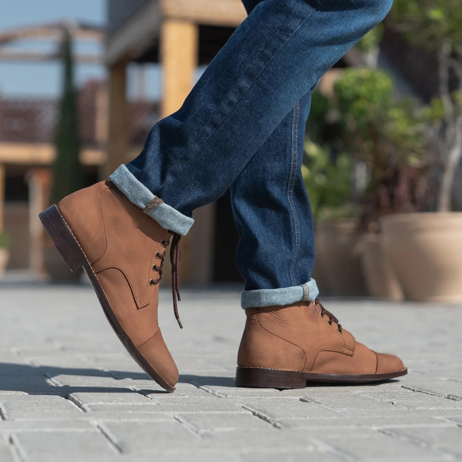 Knight Derby Oil Pull-up Brown Leather Boots – The Jacket Maker