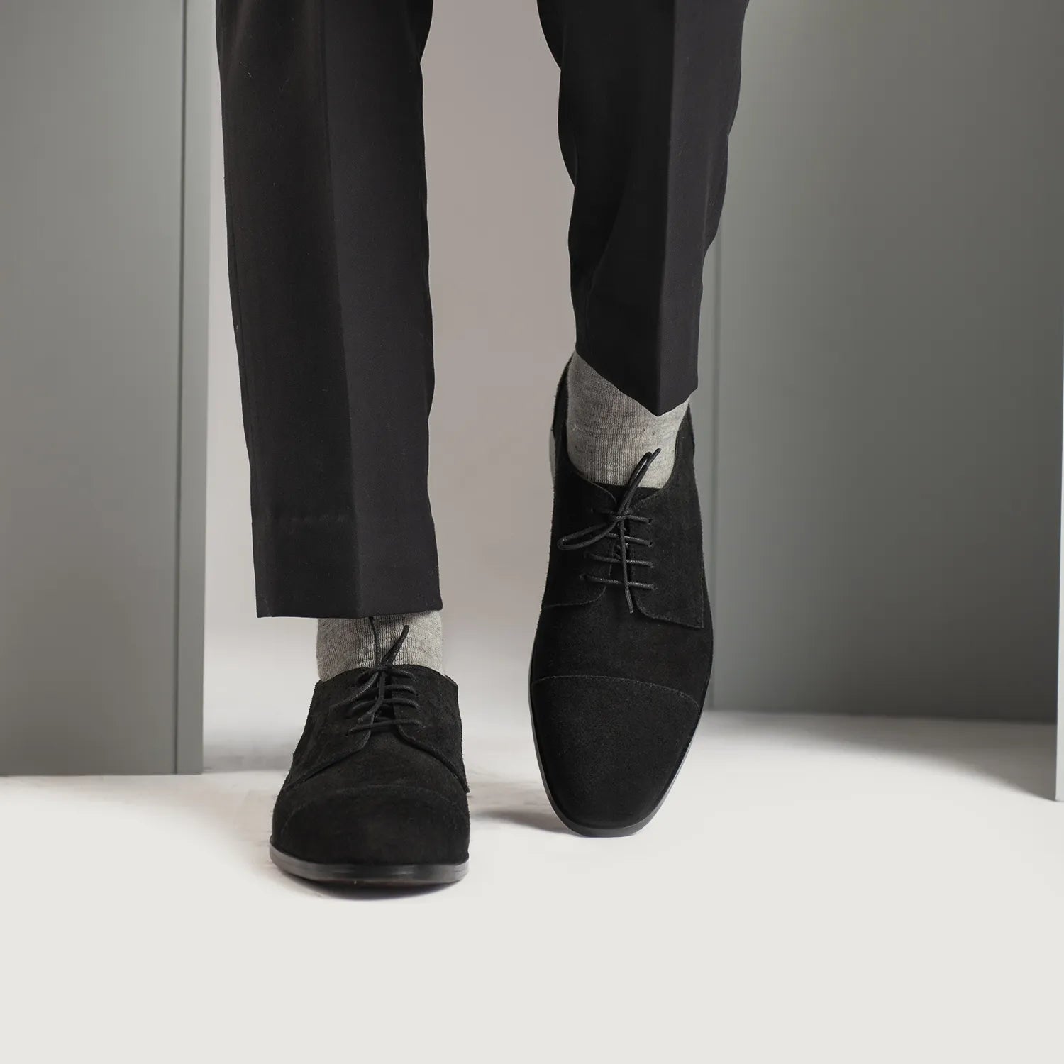 Attorney Derby Black Suede Leather Shoes – The Jacket Maker Attorney Derby Black Suede Leather Shoes – The Jacket Maker