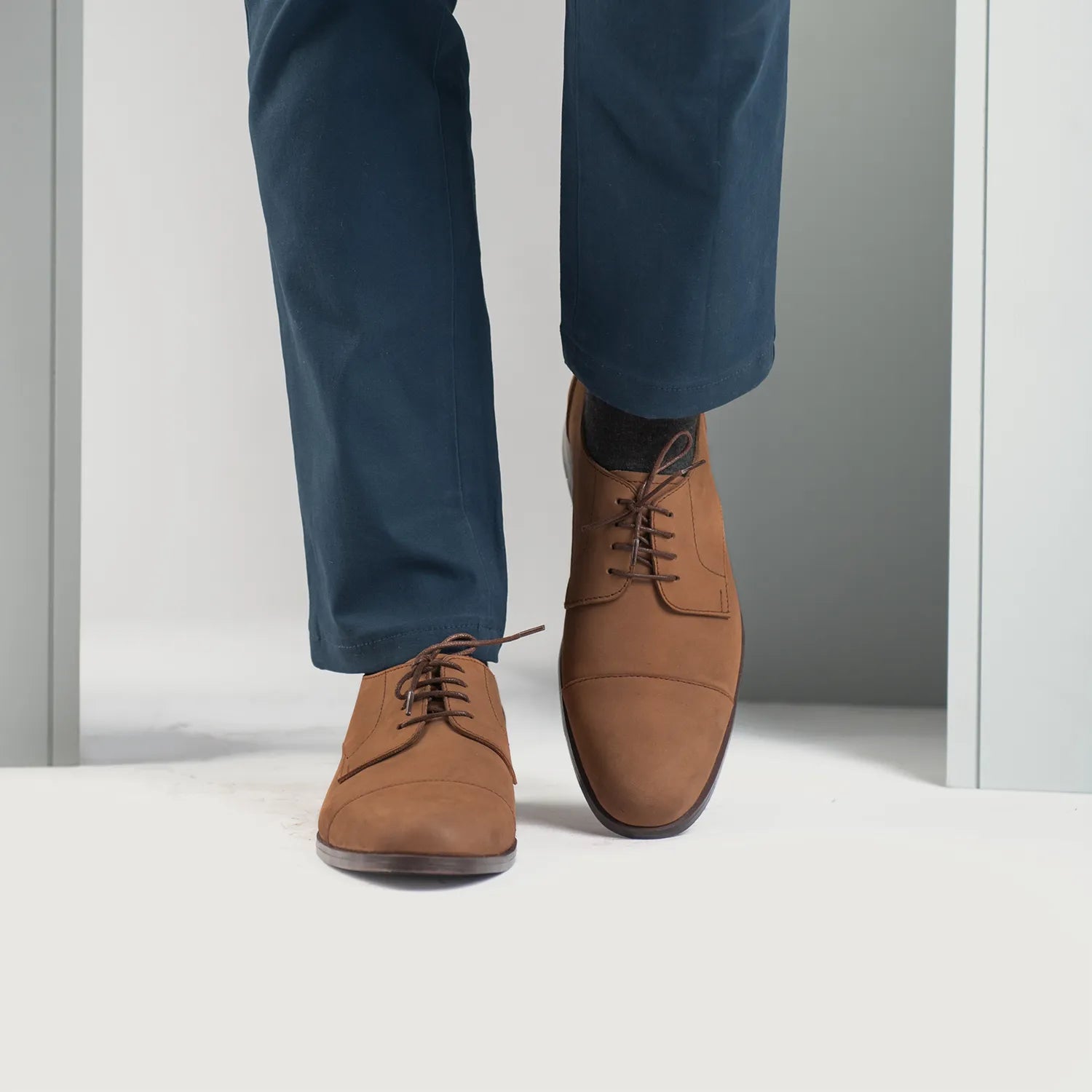 Antonio Parriego Mens Brown Leather And Nubuck Derbys Size US 9 EUR 42 Pastori  main image 2