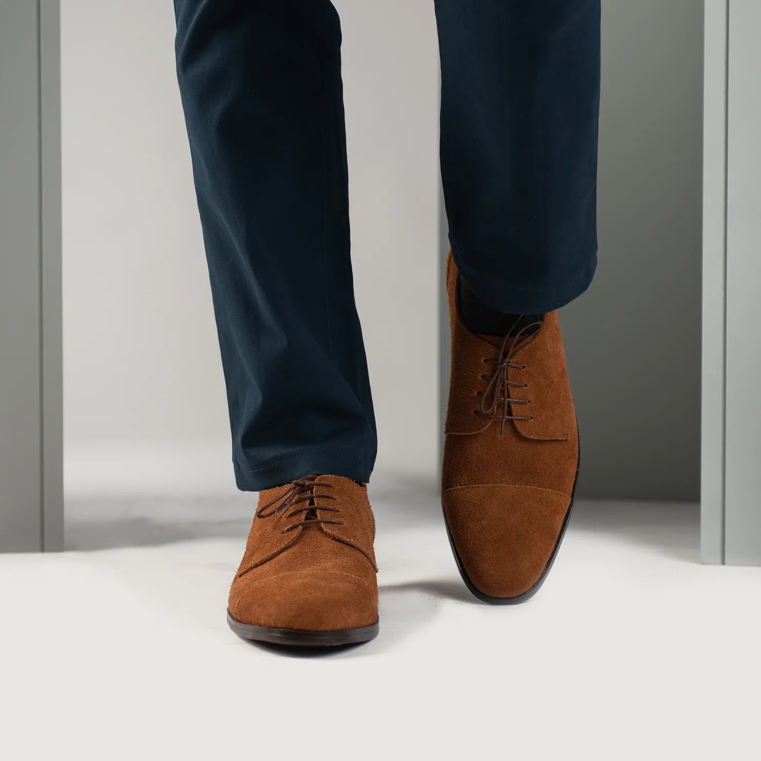 Attorney Derby Brown Suede Leather Shoes The Jacket Maker Attorney Derby Brown Suede Leather Shoes The Jacket Maker