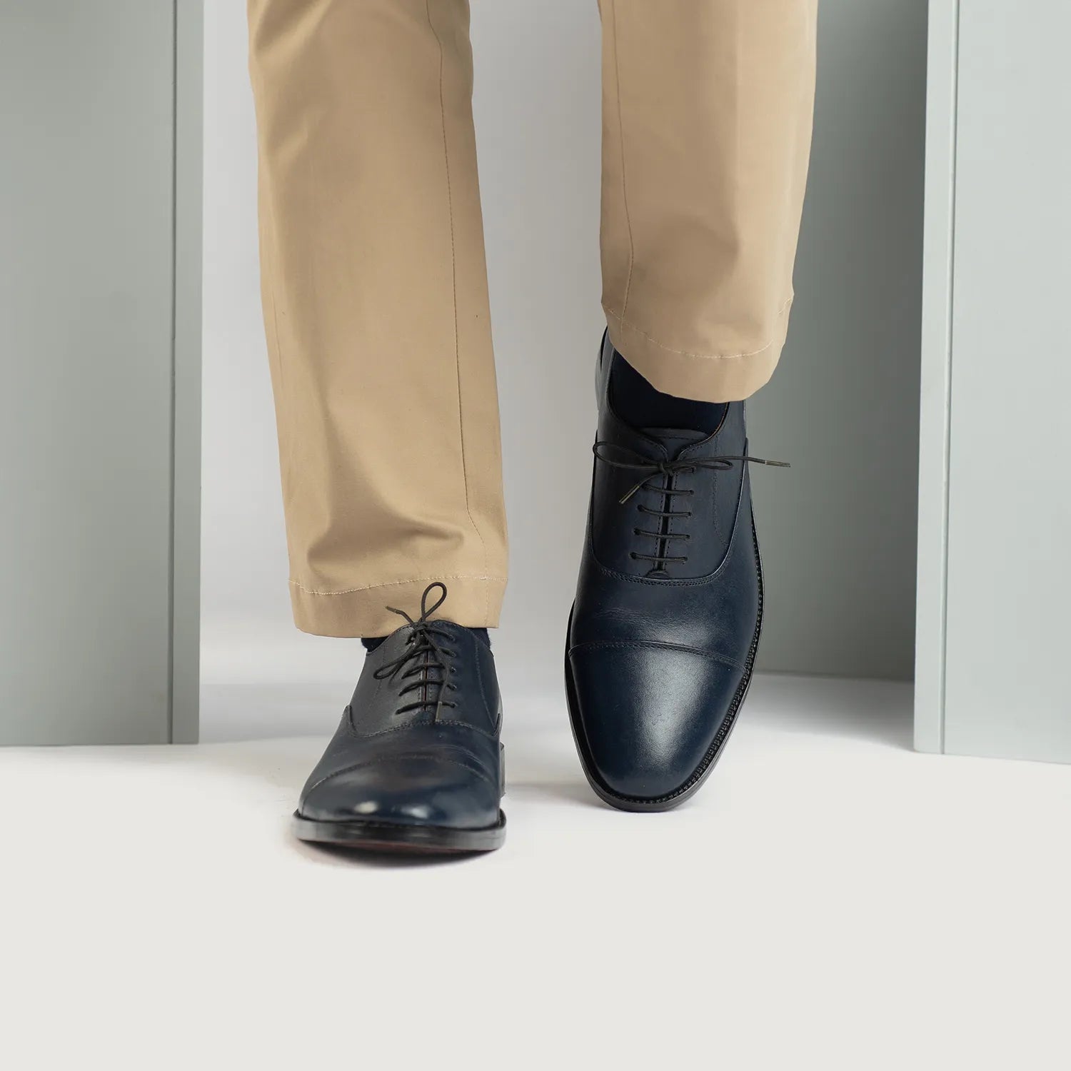 Professor Oxford Midnight Blue Leather Shoes For Men The Jacket