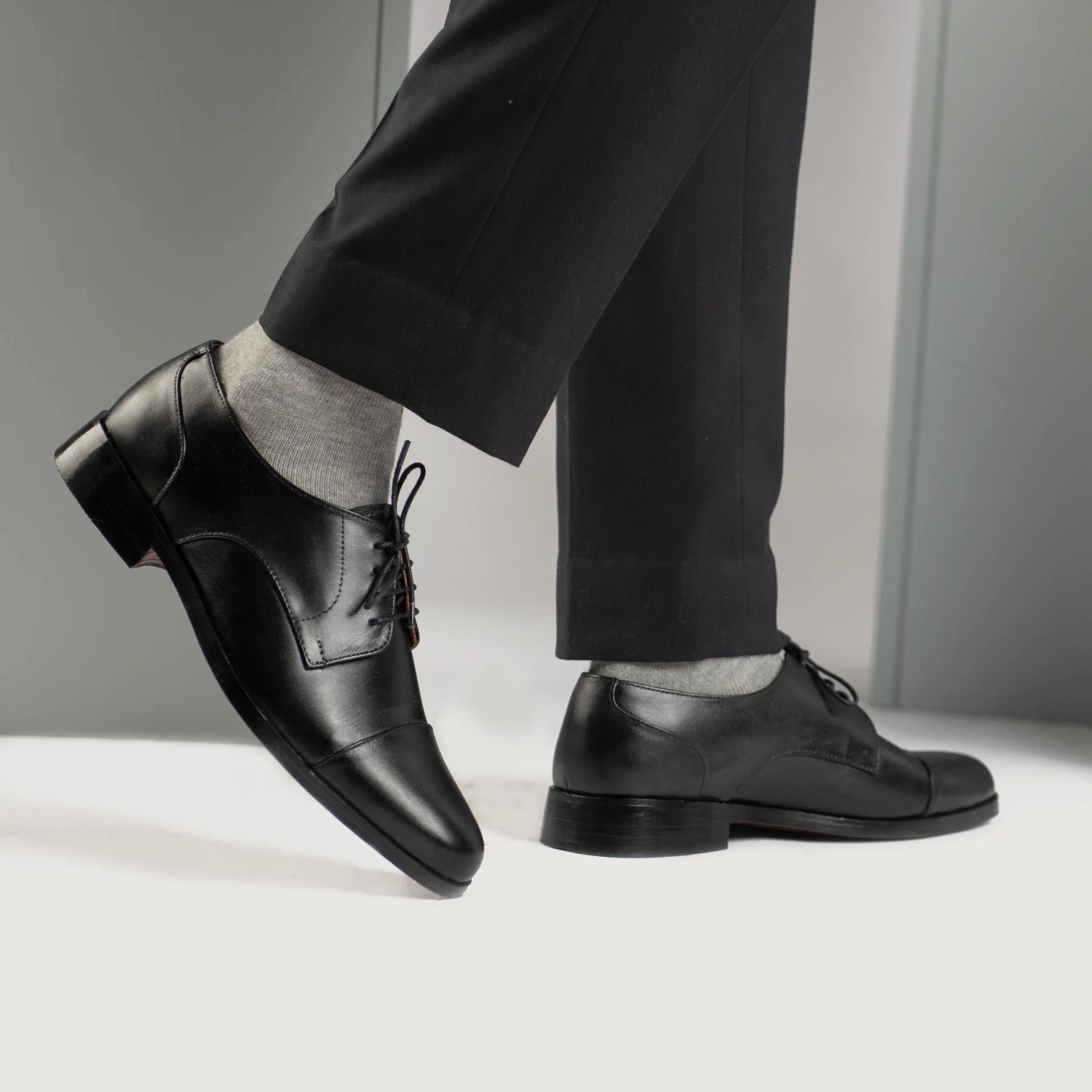 Attorney Derby Black Leather Shoes The Jacket Maker Attorney Derby Black Leather Shoes The Jacket Maker