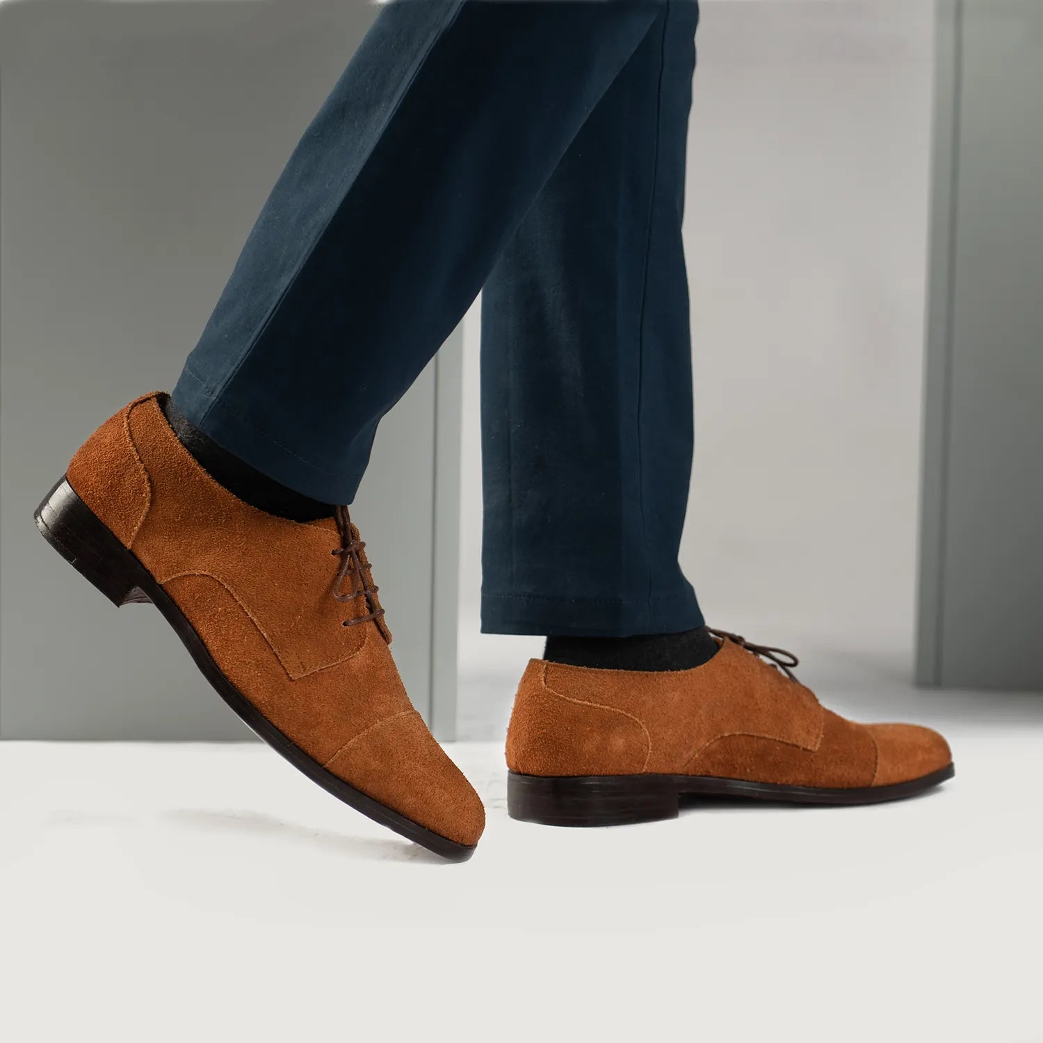 Attorney Derby Brown Suede Leather Shoes The Jacket Maker Attorney Derby Brown Suede Leather Shoes The Jacket Maker