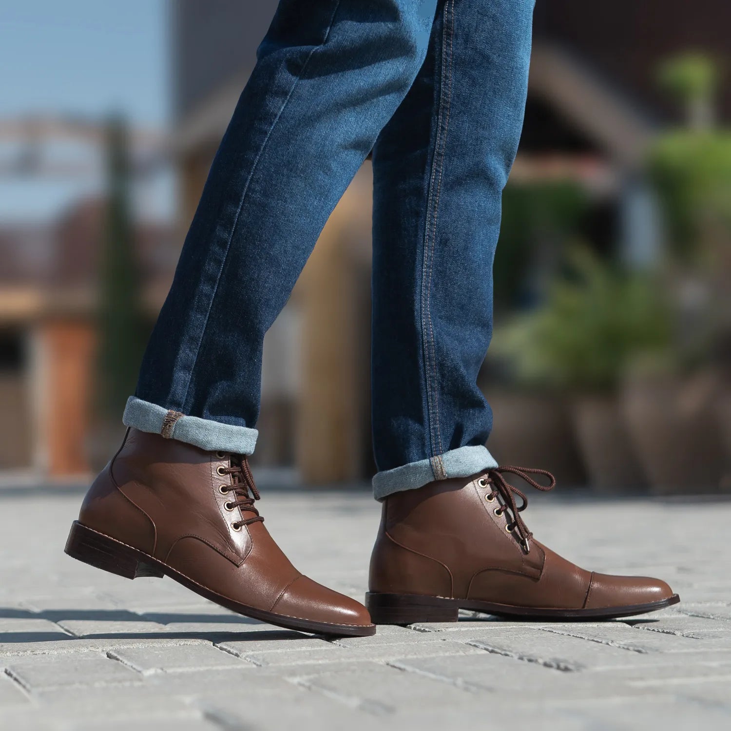 Knight Derby Brown Leather Boots The Jacket Maker Knight Derby Brown Leather Boots The Jacket Maker