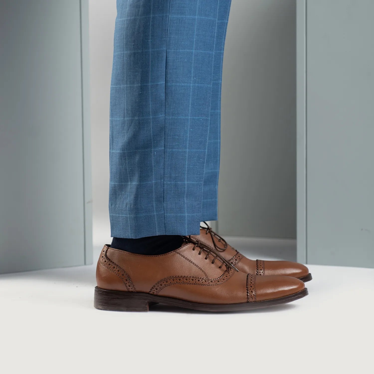 Greyson Brogues Oxford Tan Leather Shoes – The Jacket Maker