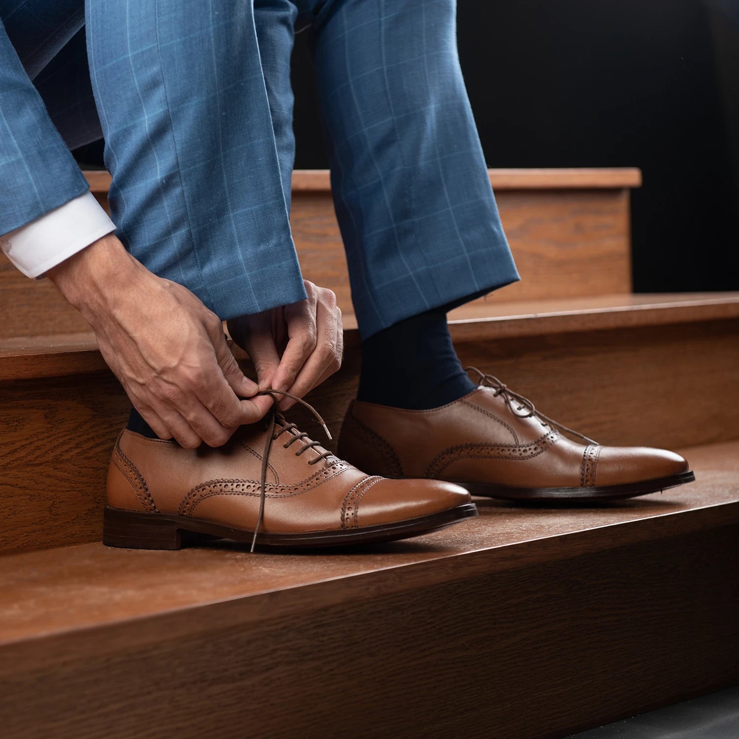 best brown dress shoes Greyson Brogues Oxford Tan Leather Shoes – The Jacket Maker