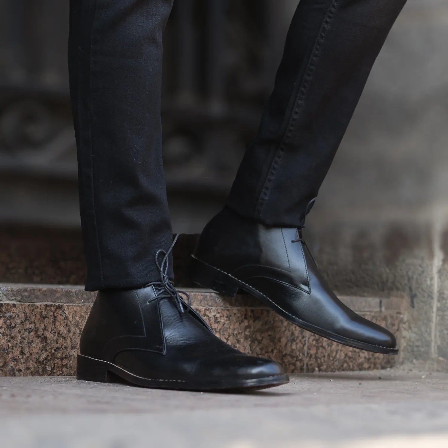 Corry Chukka Black Leather Boots The Jacket Maker Corry Chukka Black Leather Boots The Jacket Maker