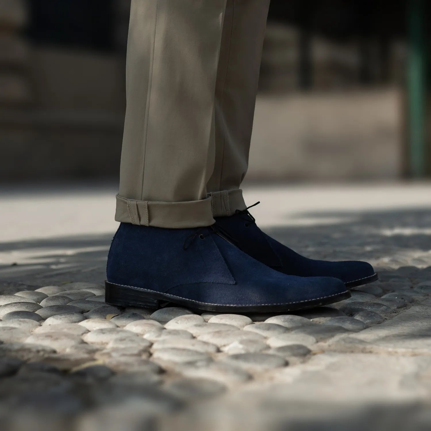 Corry Chukka Midnight Blue Suede Leather Boots – The Jacket Maker