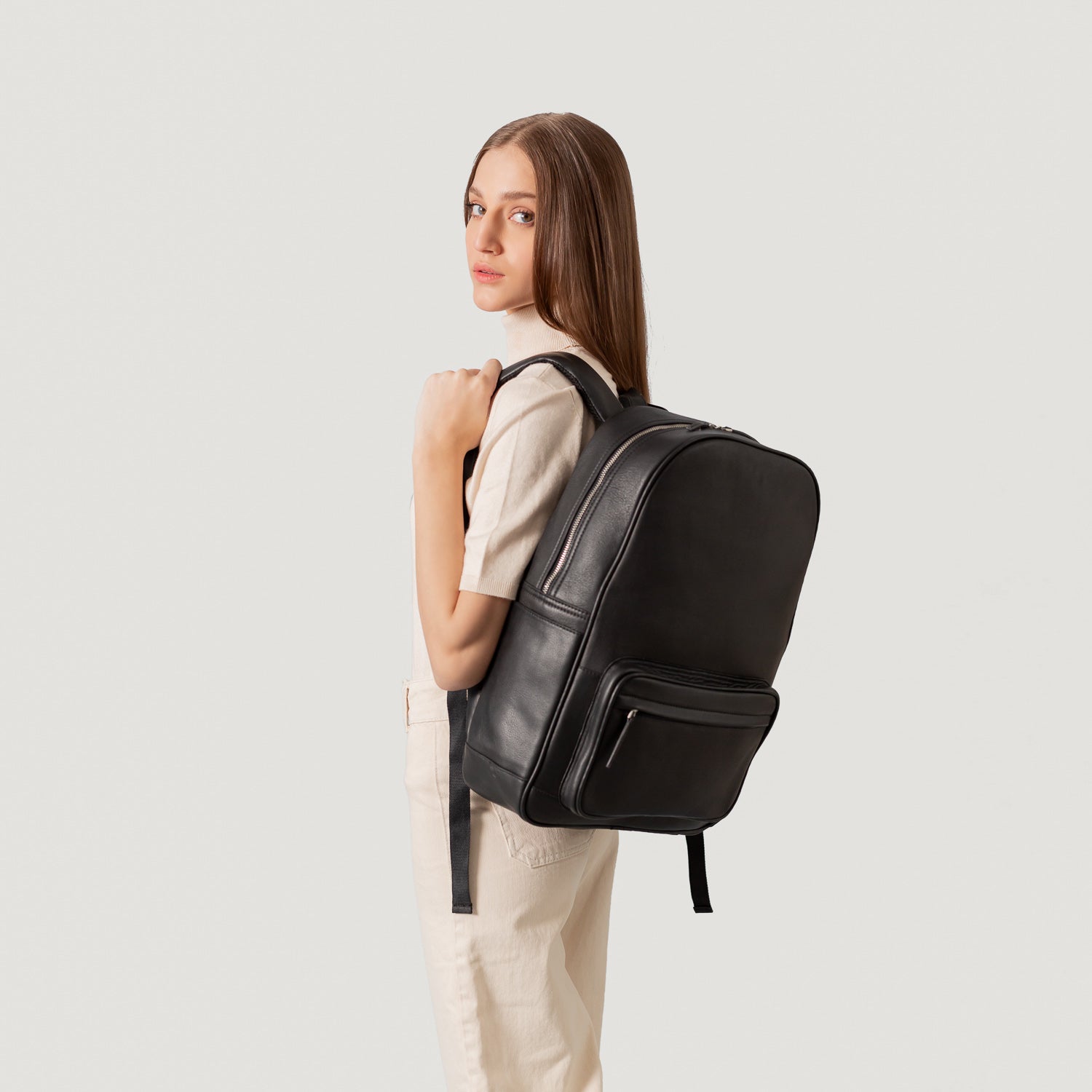 The Philos Black Leather Backpack – Men & Women – The Jacket Maker The Philos Black Leather Backpack – Men & Women – The Jacket Maker