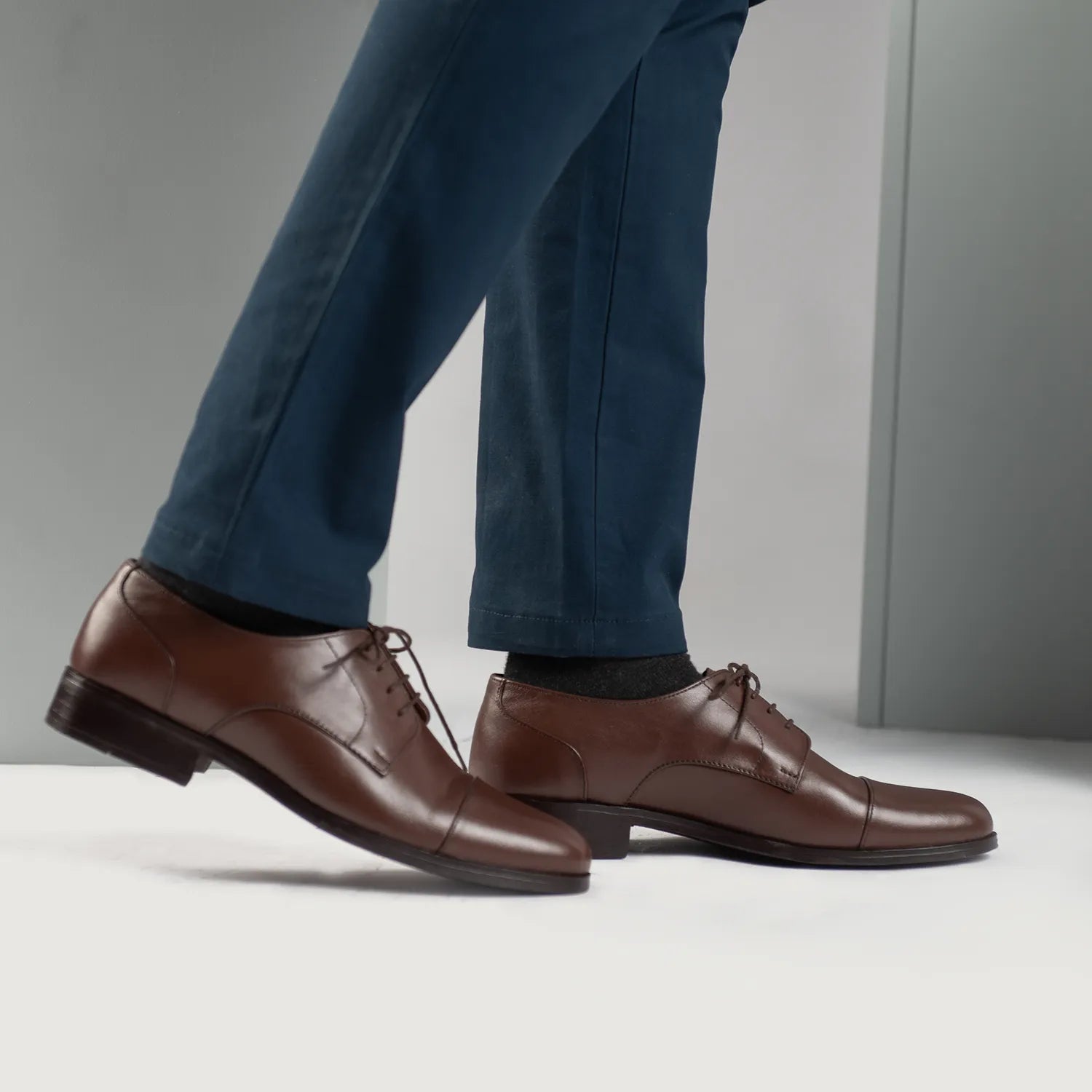 Attorney Derby Brown Leather Shoes – The Jacket Maker