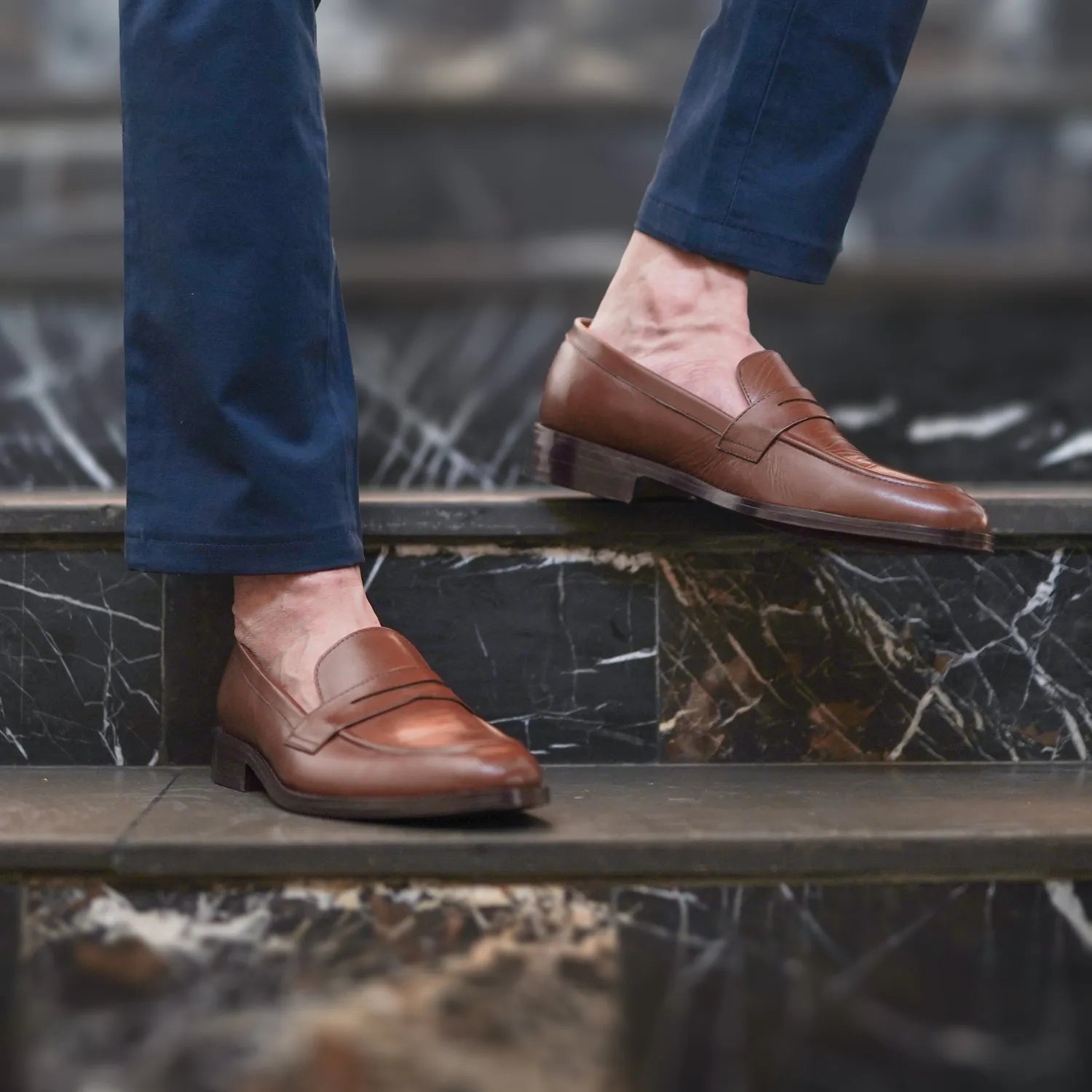 Baxton Brown Leather Loafers The Jacket Maker Baxton Brown Leather Loafers The Jacket Maker