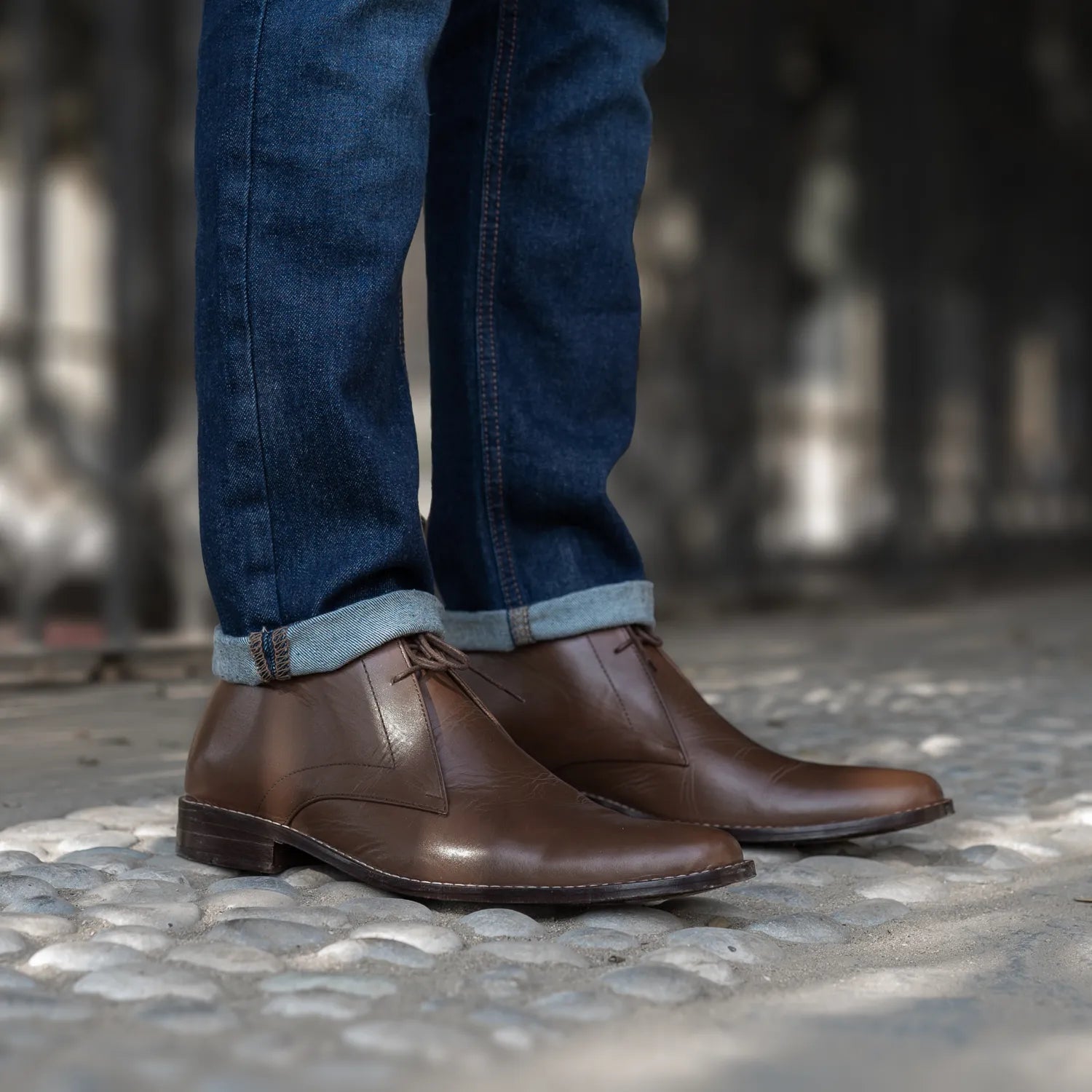 mens brown dress chukka boots Corry Chukka Brown Leather Boots – The Jacket Maker