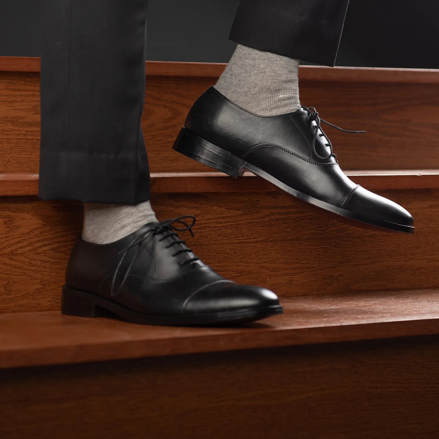 Professor Oxford Black Leather Shoes The Jacket Maker Professor Oxford Black Leather Shoes The Jacket Maker