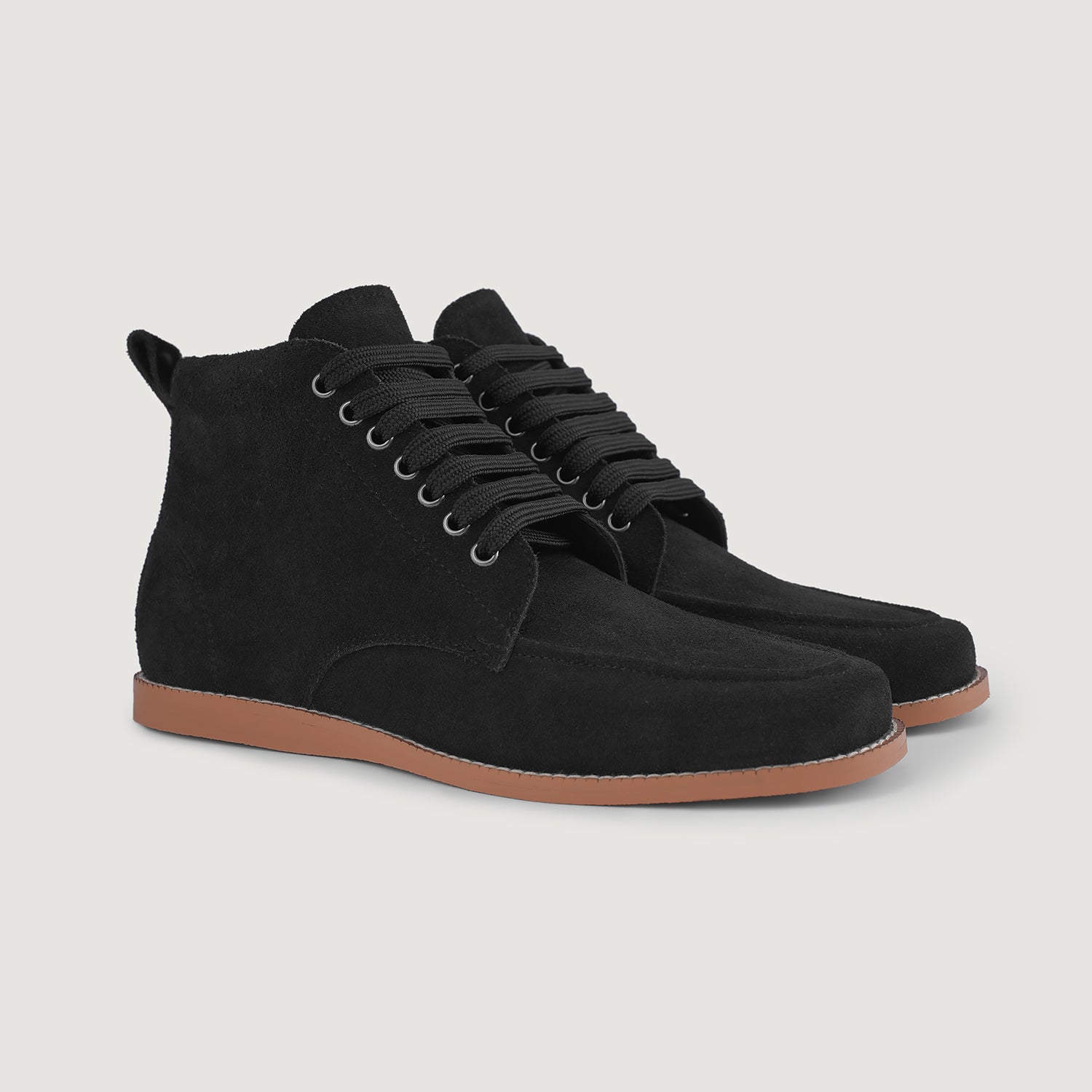 Bearman Moc Toe Black Suede Boots – The Jacket Maker