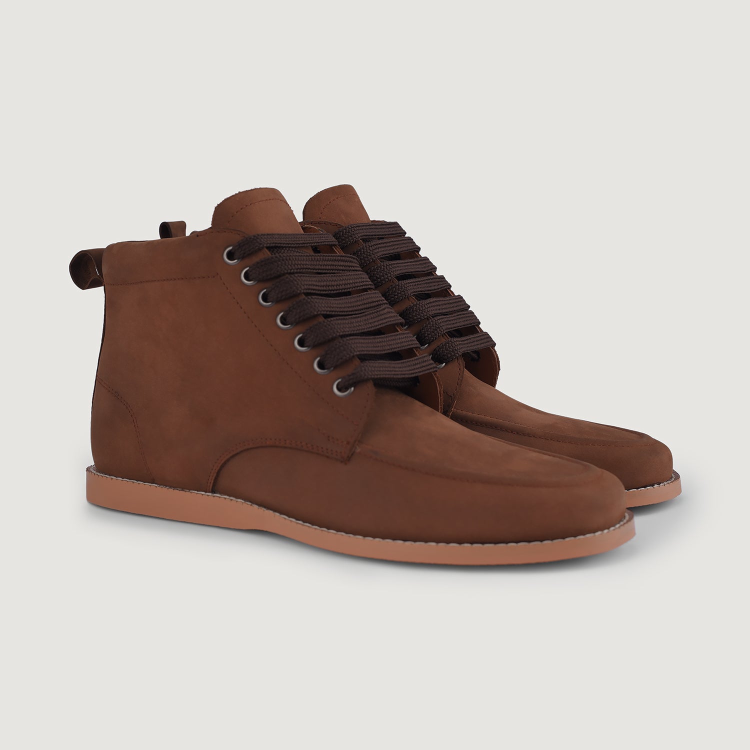 Men\'s Brown Casual Moc Toe Boot with Padded Collar Amazon.com | Old West Men main image 3