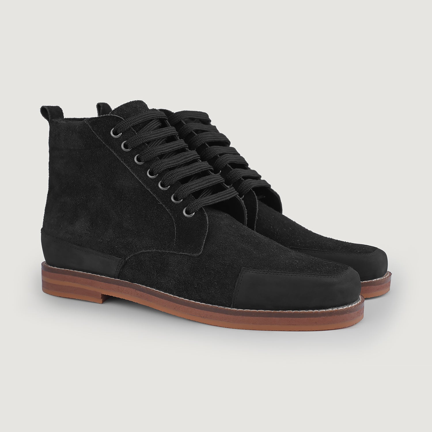 Carnell Moc Toe Black Suede Boots – The Jacket Maker