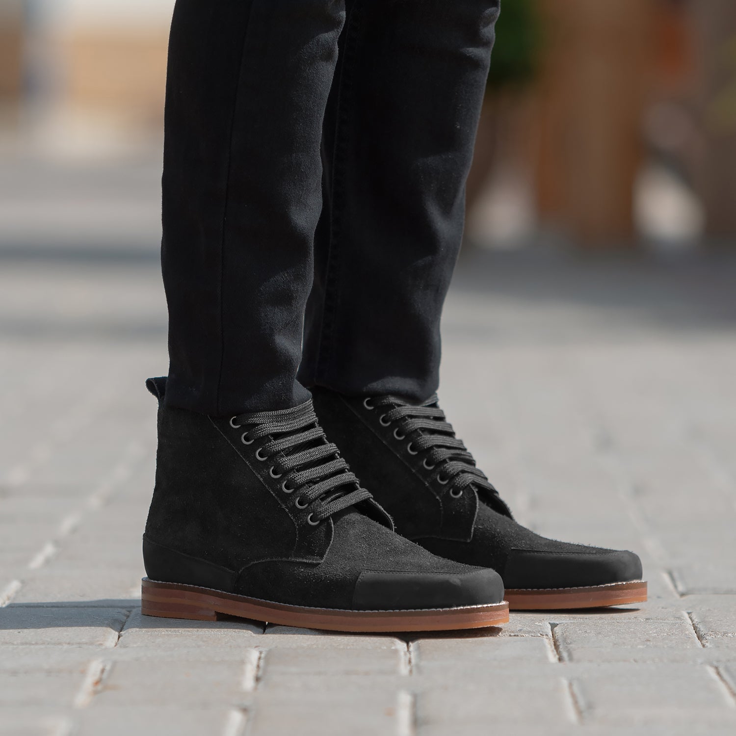 Carnell Moc Toe Black Suede Boots – The Jacket Maker