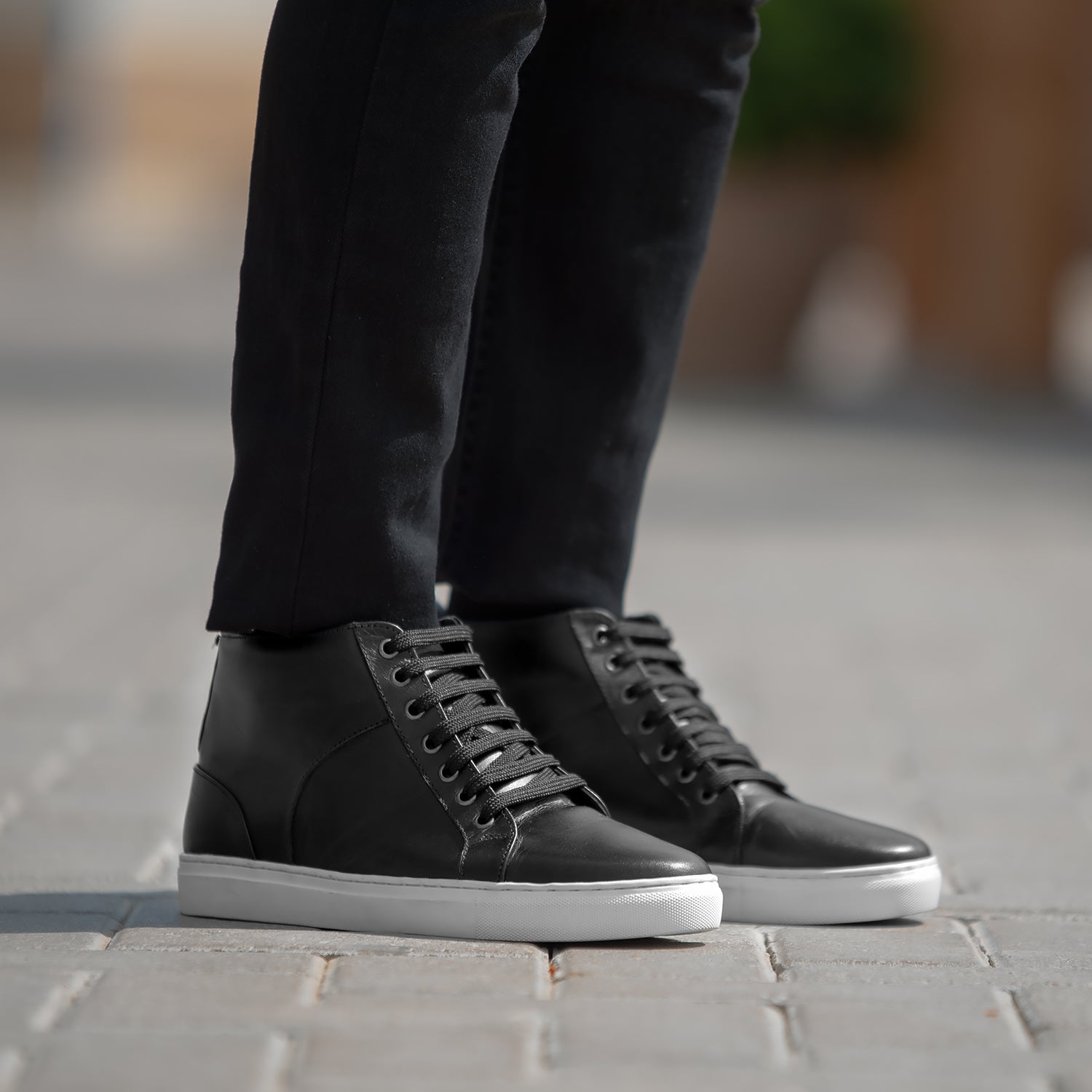 Men\'s leather hi top shoes Men main image 4