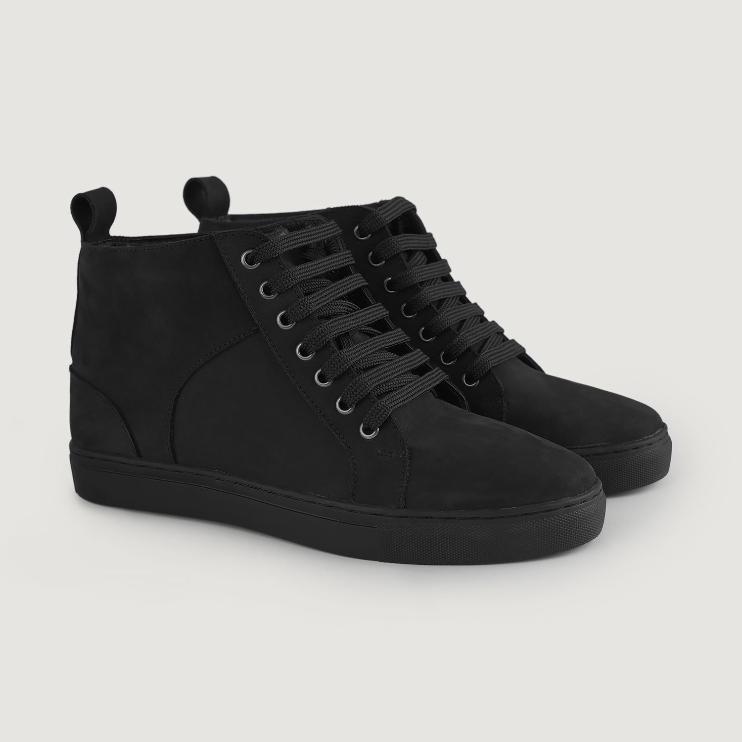 Marty High Top Black Nubuck Sneakers – The Jacket Maker
