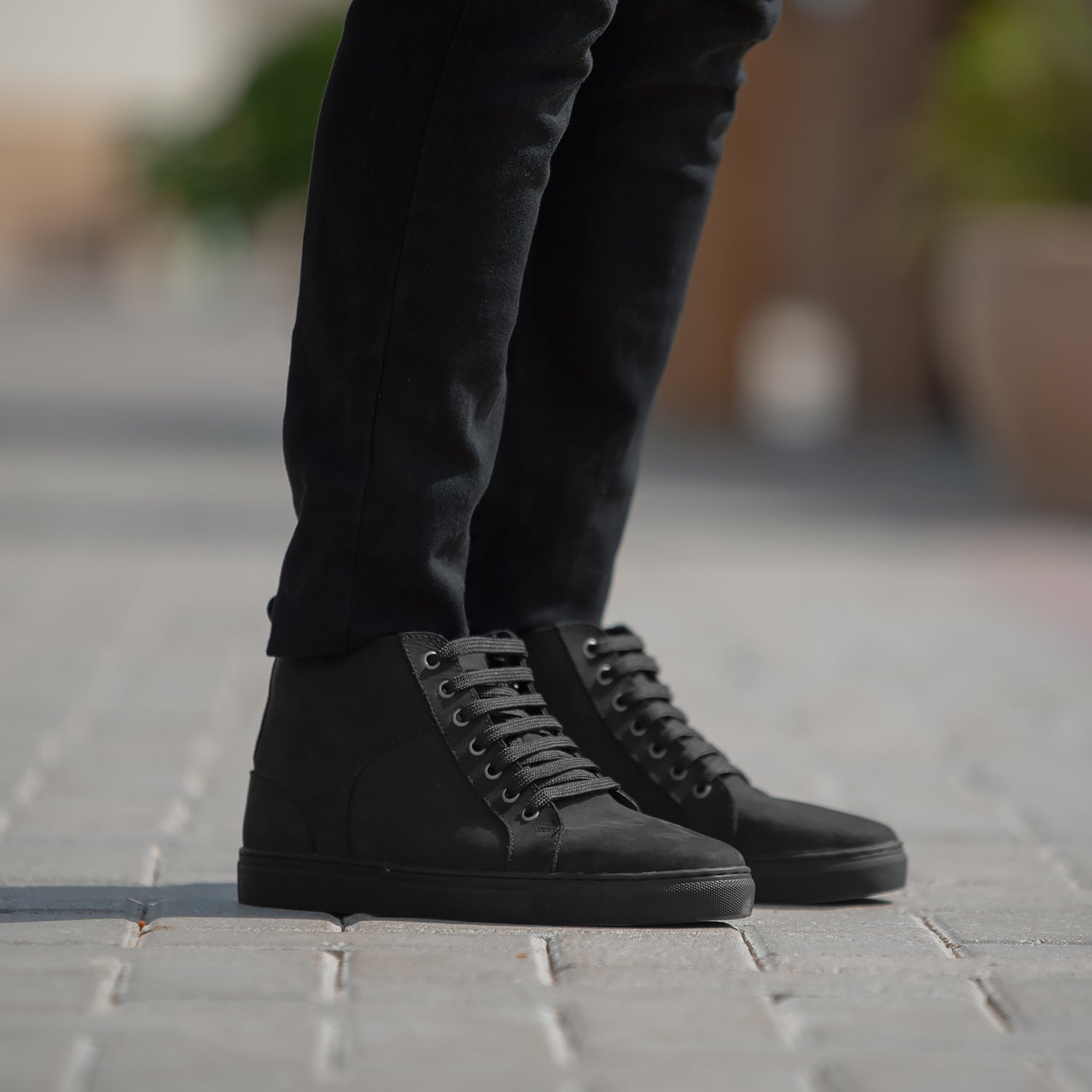 Black Shoes Best Casual Sneakers For Men Marty High Top Black