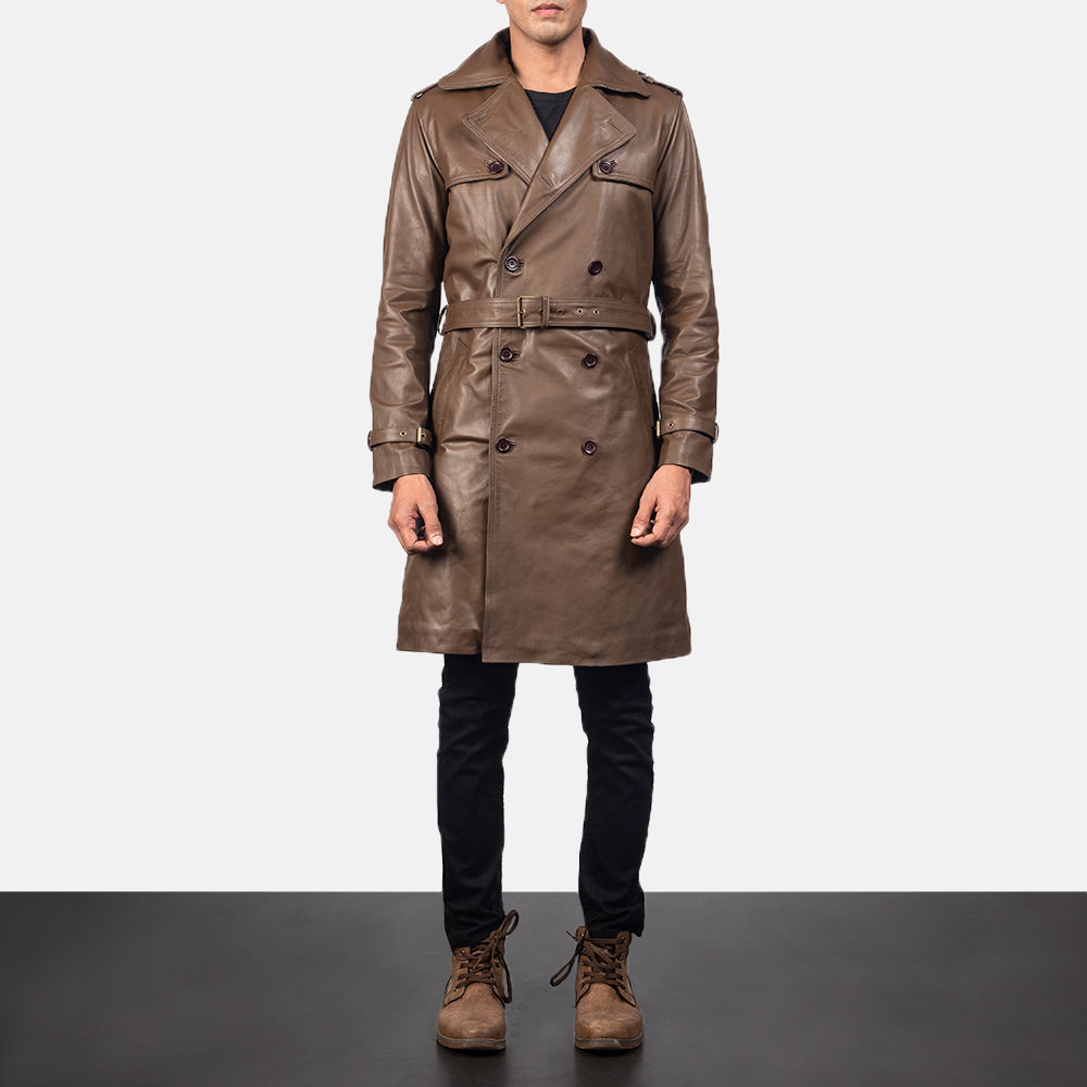 leather duster with mantle