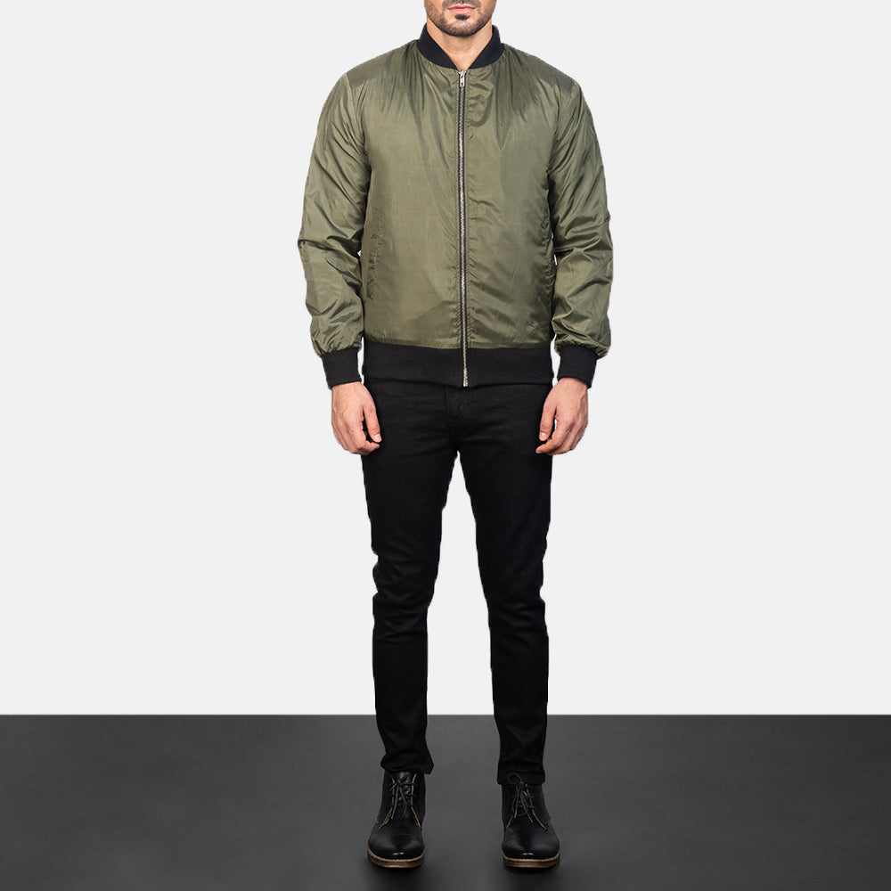 Zack Jacket Men's Zack Green Bomber Jacket – The Jacket Maker