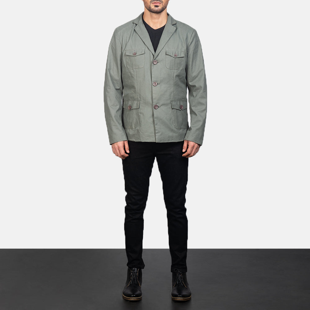Men's Grey Safari Jacket – The Jacket Maker