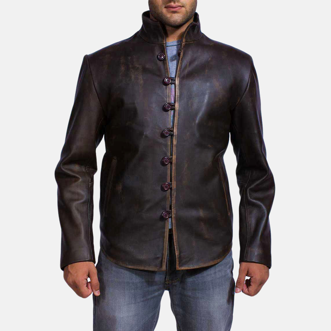 Men's Drakeshire Brown Leather Jacket – The Jacket Maker