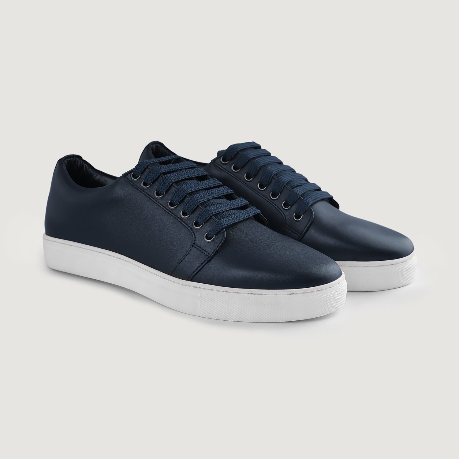 Murphy Low Top Midnight Blue Leather Sneakers  The Jacket Maker