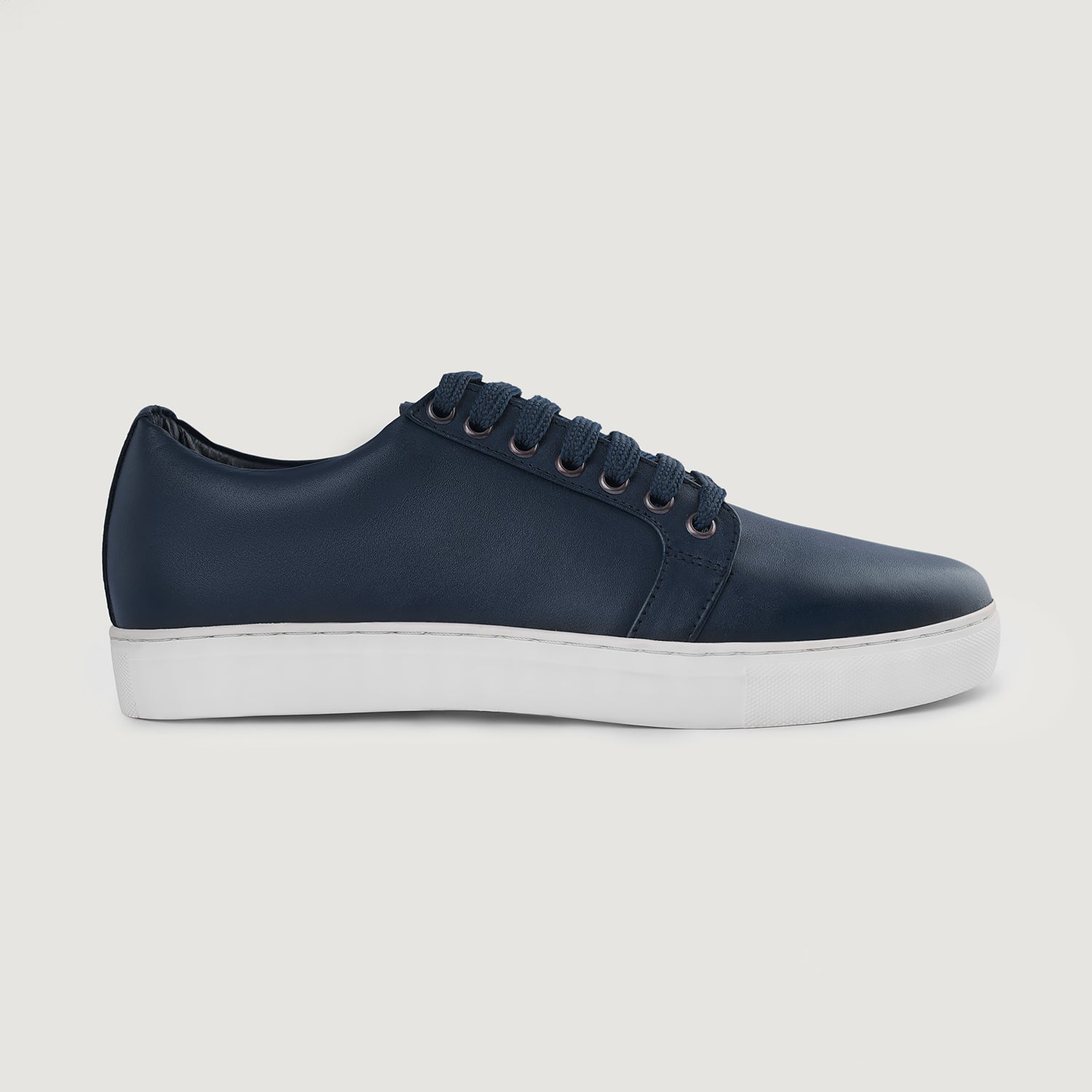 Murphy Low Top Midnight Blue Leather Sneakers For Men - The Jacket